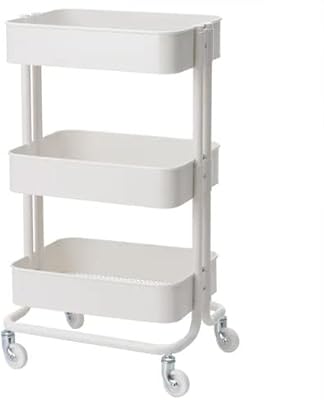 IKEA RASCOG kitchen and living room cart (35 x 45 x 78 cm) Steel with epoxy powder coating (white).. Experience satisfaction guaranteed with DIAYTAR NIGERIA's comprehensive platform and quick delivery.
