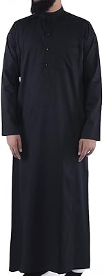 Saudi standard black thobe | Juba - Islamic clothing for men, black.. Fast, affordable, and reliable — that’s the DIAYTAR Nigeria experience.