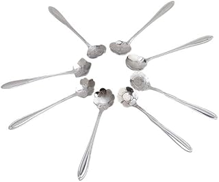 Set of zahra teaspoons, pack of 8 stainless steel covers, tea spoon, sugar spoon, dessert spoon, ice spoon 12 cm (silver).. DIAYTAR NIGERIA transforms online shopping with competitive prices and dependable nationwide delivery.