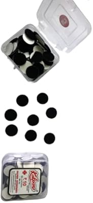 Kalpana Bindi Kumkum black round sticker | Size - 6 | (12 pack).. DIAYTAR NIGERIA: Creating access to affordable products for every Nigerian with our swift delivery service.