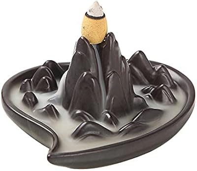 Incense burner with classic ceramic reflux, living room decor, cascading incense carrier, home decoration crafts.. Shop with purpose at DIAYTAR NIGERIA and receive your purchases at unbeatable prices within the week.