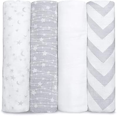 Neutral muslin swaddling blankets for reception and swaddling, swaddling for boys and girls, baby supplies, Cobes Cubes (gray) gifts and gifts (gray).. DIAYTAR NIGERIA revolutionizes online shopping with competitive prices and reliable 5-8 day delivery.