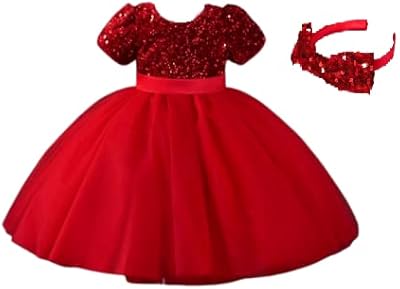 Dress superior to glitter with hair strip, birthday party dress for girl Keshop, multicolored, 0-6 months.. DIAYTAR NIGERIA brings the market to your fingertips with affordable prices and prompt delivery service.