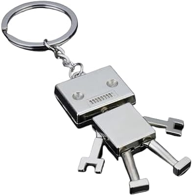 Zinc alloy keychain with innovative robot design, ideal as a gift for women and men, universal keychain.. Your complete shopping solution, DIAYTAR NIGERIA delivers variety and value within the week.