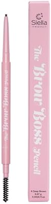 Siella Beauty The Brow Boss Waterproof eyebrow pencil to draw fine lines to give a natural appearance that lasts up to 16 hours dark brown pencil.. DIAYTAR NIGERIA brings the market to your screen with thousands of affordable products delivered to your door.