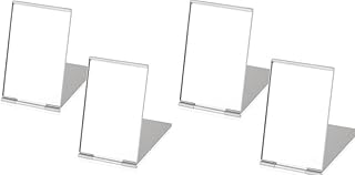 Mini foldable makeup mirror, portable travel mirror, small rectangular mirror, foot mirror, portable mini mirror for women and girls, 4 pieces.. Experience the ease of one-stop shopping with DIAYTAR NIGERIA's diverse catalog and nationwide delivery.