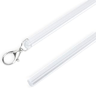 Curtain rod with transparent invisible metal clip for curtains and 1/2 "wide eyelets (acrylic, 40").. Shop for less and receive more with DIAYTAR NIGERIA's expansive e-commerce platform and nationwide delivery.