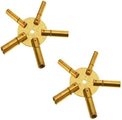 Large wounding armband - Clock - Brass (pair and odd brass) and grandfather key to (5188).. DIAYTAR NIGERIA promises affordability and variety with every purchase, delivered in 5-8 days.