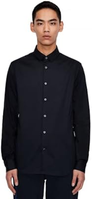 Armani Exchange Elegant relaxed shirt in Extensible satin for men, white.. DIAYTAR NIGERIA: Bringing quality products to every Nigerian home at prices everyone can afford.