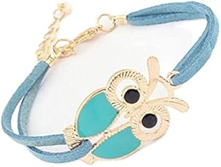Leather bracelet with owl pendant adapted to all occasions for women.. Shop for less and receive more with DIAYTAR NIGERIA's expansive e-commerce platform and nationwide delivery.