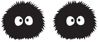Spirited Away Dust Bunnies (Pack of 2) - 3.5 "vinyl sticker (color: black) for skateboard tablet for cars and windows.. Whether it’s gadgets or groceries, DIAYTAR Nigeria delivers in less than 8 days.