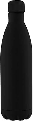 Water bottle - Bottle of water isolated under vacuum | Double layer of stainless steel water bottle, waterproof with premium appearance (black-1, 1).. Affordable shopping made easy on DIAYTAR Nigeria, with fast delivery from 5 to 8 days.