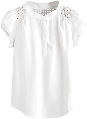 SMLYSNEW Hauts in square collar for women t-shirt for woman solid color round neck hollow butterfly heappill tidal wave blouse (size: wide).. Your daily needs delivered to your door — DIAYTAR Nigeria style.