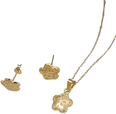 18 carat pure gold jewelry set with a pattern.. Shop with purpose at DIAYTAR NIGERIA, where your money goes further and delivery is always prompt.