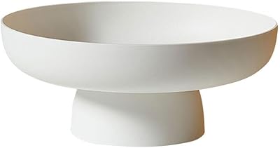 Epcotch decorative fruit bowl with plastic background, porcelain bowl with drainage hole for kitchen and farm table decoration, white.. Experience shopping without limits at DIAYTAR NIGERIA, where affordability meets convenience in just days.