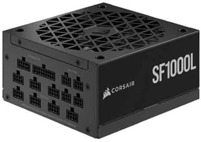 SFX CORSAIR SF1000L SFX CURSAIR Full POWER Fully modular with low noise - ATX 3.0 and PCIE 5.0 compliant - Silent PWM Fan of 120 mm - Efficiency 80 Plus GOLD - TR/min zero mode - capacitors evaluated at 105 ° C - Black.. Shop without compromise at DIAYTAR NIGERIA, where quality, affordability, and quick delivery coexist.