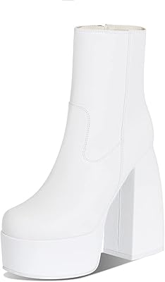 PU leather boots extendable with high heels, square end and side zipper for women.. DIAYTAR NIGERIA: Where smart shoppers find everything they need at prices they can afford.
