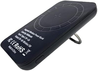 5000 mAh magnetic power supply, portable wireless charger of type C, 5 W fast charge for your mobile/ideal for travel (black color).. Elevate your shopping experience with DIAYTAR NIGERIA's vast catalog and budget-friendly options.
