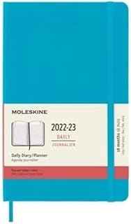 Daily Moleskine Classic agenda 18 months 2022-2023, rigid coverage, size L (5 "x 8.25"), blue manganese.. Affordable choices, delivered fast — that's the DIAYTAR Nigeria promise.