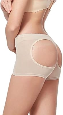 Sexy lace underwear to enhance the buttocks with stomach control for women (color: beige, size: m).. DIAYTAR NIGERIA transforms online retail with unbeatable prices and consistent delivery timeframes.