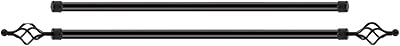 Adjustable Roman curtain rod, double-stem metal window treatment (black, 150-300 cm).. DIAYTAR NIGERIA stands as your affordable shopping ally with nationwide delivery in just 5-8 days.
