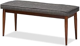 Modern Dining Room Chair in Dark Gray Wood Baxton Studio, Average oak finish.. From fashion trends to home essentials — find it on DIAYTAR Nigeria.