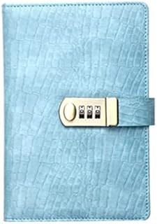Lockable newspaper notebook, set of notebook with fashionable password, crocodile motif, personalized PU notebook (138 sheets/276 pages) Journal notebook (Color: Blue).. DIAYTAR NIGERIA: Where every Nigerian finds what they need at prices they can afford, delivered promptly.