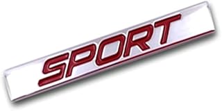 Car decoration with square sports logo in zinc soldier soldier, 3D removable car sticker (silver with red line).. Discover endless possibilities with DIAYTAR NIGERIA's comprehensive selection and reliable shipping.