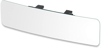 Grand angle panoramic rear view mirror to eliminate the dead angles - convex, 11.8 inches (white).. Shop smarter with DIAYTAR Nigeria — from household essentials to electronics, we have everything you need. Plus, our delivery is fast, secure, and arrives between 5 and 8 days.