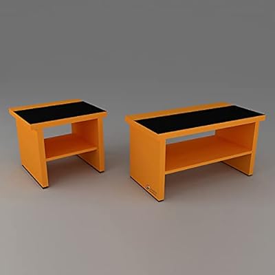 Creative Furniture Multipurpose wooden coffee table in the Borgia series with black laminate finish (L 1000 mm x D 500 mm x H 450 mm).. DIAYTAR NIGERIA: Making online retail accessible to all with affordable nationwide shipping.