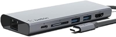 USB C Multimedia Belkin with card reader C A HDMI and Ethernet.. Shop smarter with DIAYTAR Nigeria — affordable prices and a wide product range delivered in just 5 to 8 days.