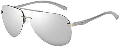 Nalanda polarized sunglasses for men with the Metal Font Logo Logo The Oculus Floor Speeches (Silver), Silver, 61 mm.. Buy better with DIAYTAR Nigeria — the ultimate e-commerce platform in Nigeria.