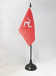 Az Flag Table Flag Man 10 x 15 cm - Manx - English office flag 15 x 10 cm - Stick and black plastic base.. Shop from our extensive catalog at DIAYTAR NIGERIA and enjoy doorstep delivery in just 5-8 days.
