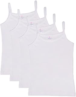 4-piece sets of cotton suspenders for girls, white, white.. DIAYTAR NIGERIA brings the market to your screen with thousands of affordable products delivered to your door.