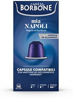 10pcs mixed aluminum coffee capsules compatible Nespresso Bourbon Mia Napoli.. Experience the joy of convenient shopping with DIAYTAR NIGERIA's vast selection and quick delivery service.