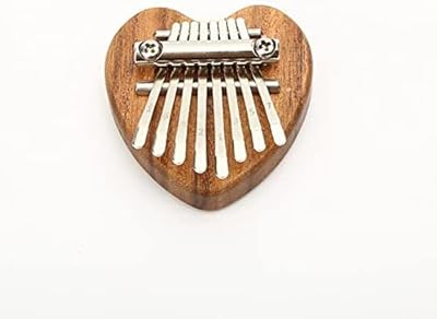 Mini Kalimba piano with 8 keys, portable piano necklace with strap, unique gift for children, adults and beginners (heart -shaped).. DIAYTAR NIGERIA: Where every shopping need is fulfilled with affordable prices and nationwide shipping.