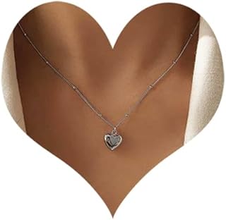 Heart pendant necklace Simple chain necklace jewelry accessory.. DIAYTAR NIGERIA delivers satisfaction with every purchase through our affordable and reliable service.