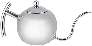 Stainless, durable and beautiful stainless steel leaf kettle, heat -resistant, tea and coffee kettle of large capacity for kittens at home., Silver, 1100 ml.. Discover why thousands choose DIAYTAR NIGERIA for affordable products delivered in less than a week.
