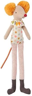 Ebro cotton and linen mouse done by hand, handcrafted from a comfortable small circus fabric, ideal as a gift for children and children's furniture accessories (mouse on water mouse).. Experience shopping freedom with DIAYTAR NIGERIA's vast selection and 5-8 day nationwide delivery service.