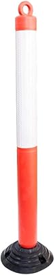 Red road safety plastic marking post | Flexible warning post of 120 cm | Road safety belt with removable base.. Find more for less — only on DIAYTAR Nigeria.