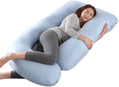 Dweck maternity pillows to sleep 57 inches, full pillow in the shape of pregnant women with removable cotton jersey cover, pregnancy pillow (blue).. Get the deals you love and the delivery speed you need at DIAYTAR Nigeria.
