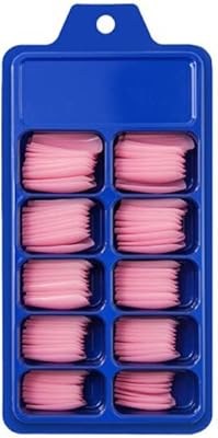 False nails Soldot with an elegant design of French ballerina, acrylic, straight line straight for nail ends (pack of 100 pieces, pink).. Home to endless choices and pocket-friendly prices — DIAYTAR Nigeria.