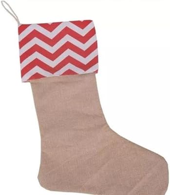 Bellap 1 room Christmas stockings, large size in united jute canvas Decorative Christmas gift children's bags for family Gifts with family, Christmas tree decorations for home and offices (stripes).. Quick delivery. Quality products. Great deals. That’s DIAYTAR Nigeria.