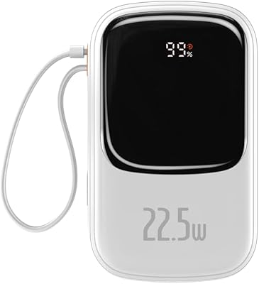 Basius fast-charge power supply bank with 20,000 mAh digital screen 22.5 W qpow pro version Type-C (with: Simple USB charging cable to type-C 3A 0.3 m) Overseas edition (white).. Your favorite online marketplace — DIAYTAR Nigeria delivers quick and cheap.
