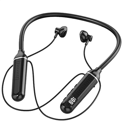 Bluetooth 5.2 Bluetooth neck headset with magnetic headphones, HD stereo HD helmet with noise removal with digital LED display, waterproof sports earphones and perspiration resistant for the house, the office, the sports hall.. Discover shopping made effortless with DIAYTAR NIGERIA's comprehensive platform and quick shipping.