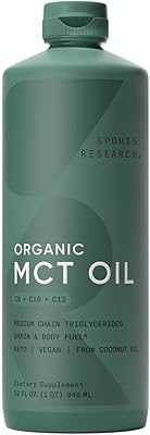 Sweet oil of organic coconuts SR Sports Research - Fuel of fatty acids for the body, the brain and the vegans - without flavor (32 oz).. Shopping made simple with DIAYTAR NIGERIA's vast selection and budget-friendly nationwide delivery.