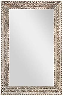 Homes R Us Ice Mirror, White and Natural - 120x180 cm.. DIAYTAR NIGERIA: Transforming how Nigerians shop with our vast selection and nationwide delivery.