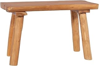 Fidaxl solid teak garden bench for outdoor terrace hall, wooden furniture chair, plant support, dining room for living room, 80 cm.. DIAYTAR NIGERIA revolutionizes online shopping with competitive prices and reliable 5-8 day delivery.