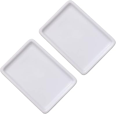 2 pieces Small rectangular ceramic tray, white color, bathtub, bathroom organizer, dishwasher shampoo... DIAYTAR NIGERIA brings the market to your fingertips with affordable prices and swift delivery services.