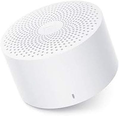 Mi compact Bluetooth speaker 2 with integrated microphone and up to 6 hours of autonomy (white).. DIAYTAR NIGERIA transforms dreams into deliveries with our affordable prices and reliable shipping.